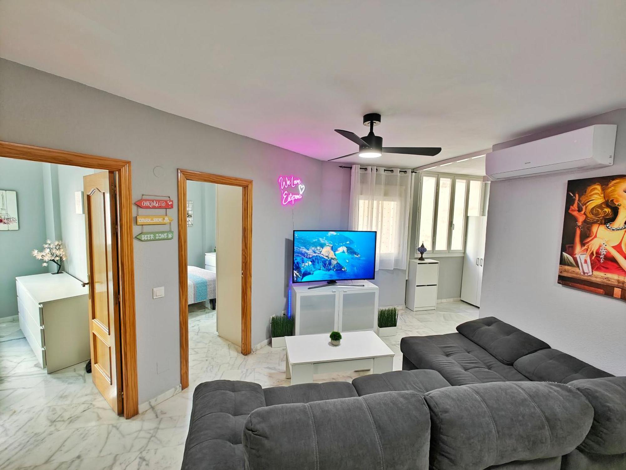 Moderno Piso Centrico 3 Habitaciones Junto Al Mar Y Parking Estepona Luaran gambar